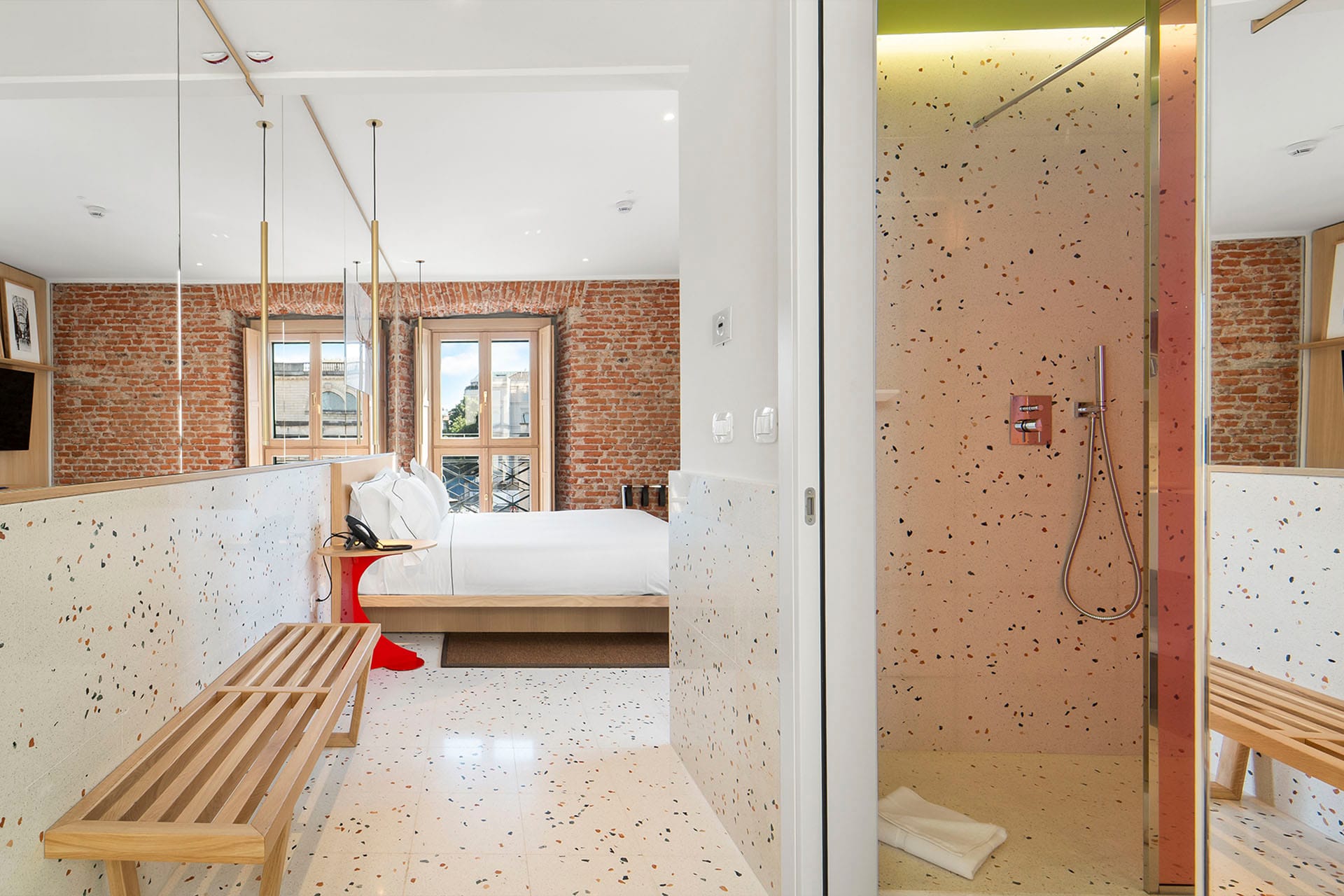 Detail of Comfort Double Room with king-size bed